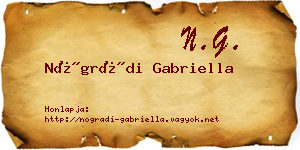 Nógrádi Gabriella névjegykártya